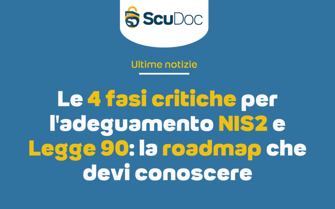 Le 4 fasi critiche per l’adeguamento NIS2 e Legge 90